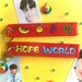 Hope World Embroidery Keychain | J-hope Army Bomb Strap | BTS Kpop Lanyard 