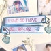 Love Yourself Embroidery Keychain | RM BTS Lanyard | Army Bomb Strap 