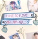 Love Yourself Embroidery Keychain | RM BTS Lanyard | Army Bomb Strap 