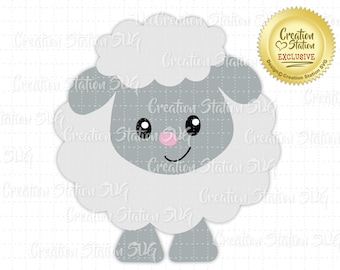 SVG Lamb Baby Easter Cut File for HTV Vinyl and Paper Scrapbooking png, eps, dxf, vector