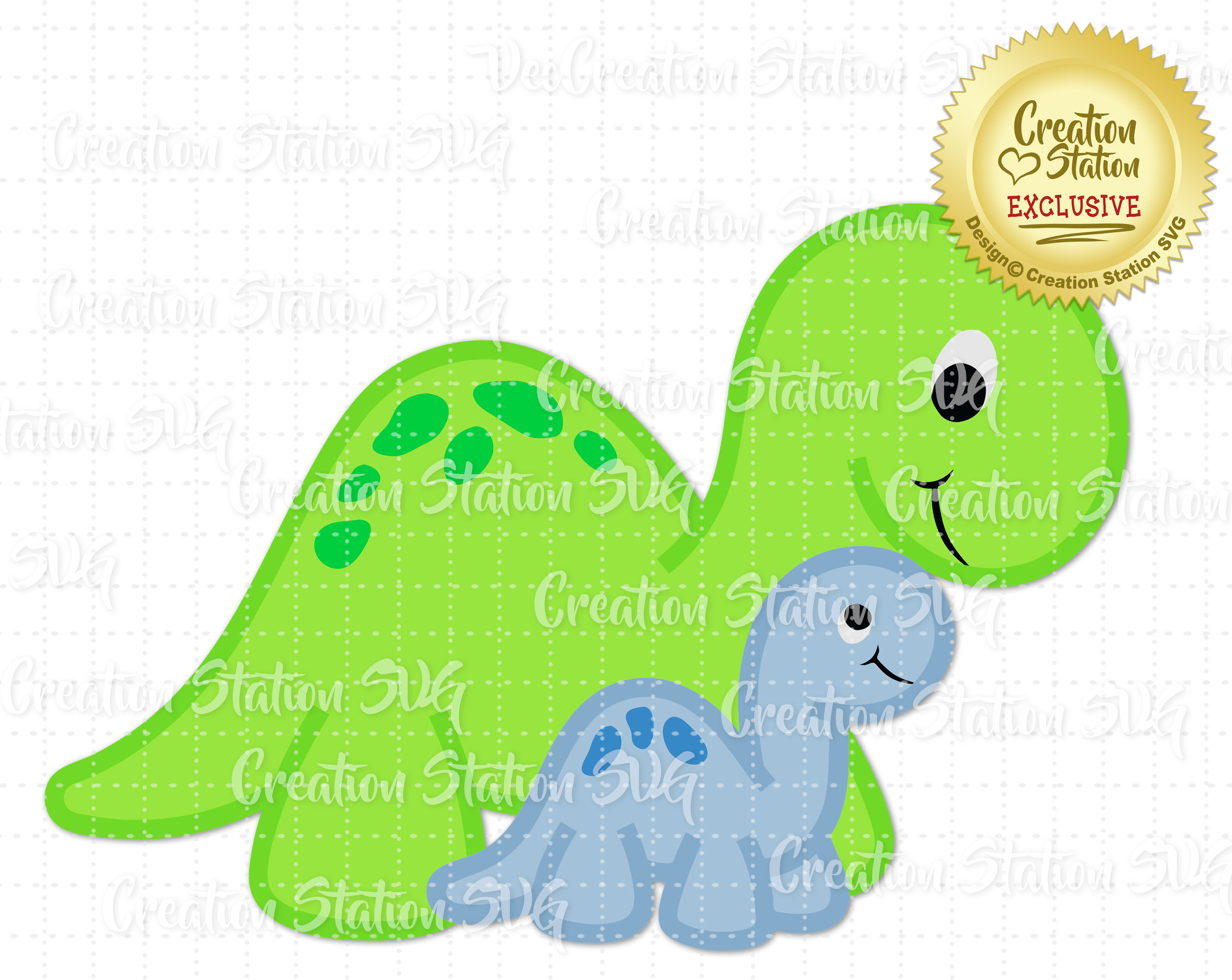 Download Svg Dinosaur Mom And Baby Brachiosaurus Cut File For Htv Vinyl Etsy