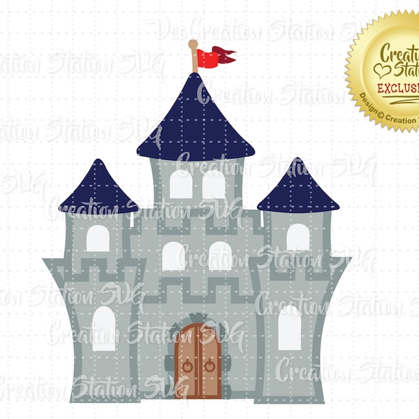 SVG Medieval Knight Castle Cut File for HTV Vinyl png, eps, dxf, vector Baby Boy