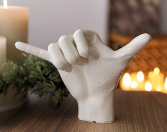 Hawaiian Shaka Hand Sculpture | Handcrafted Hawaiian Sign | Decorative Beach Inspired Decor