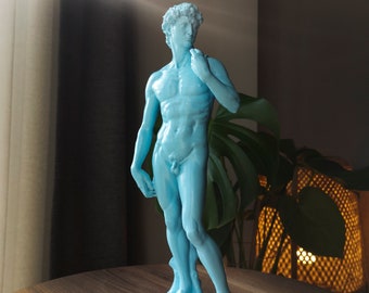 Handcrafted David Sculpture | Michelangelo's Statue of David Replica | Home Decor and Art Collectible