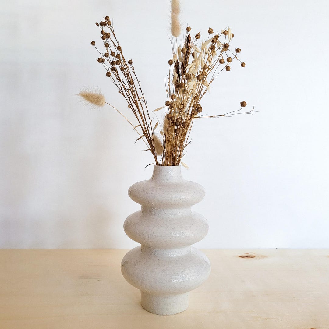 Picture of Granite Look Scandinavian Minimalist Vase | 20cm Tall | Modern Home ...