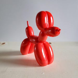 Red | Tabletop Balloon Dog Sculpture | Handcrafted Dog Figurine ...