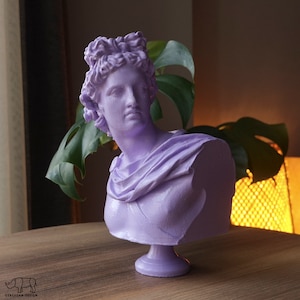 Mini Apollo Belvedere Bust | Handcrafted Apollo Sculpture | Mythological Home Decor