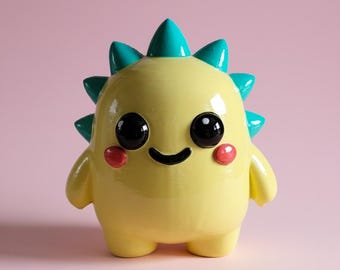 3D Printed Spiky Monster Figurine: Collectible PLA Desk Decor