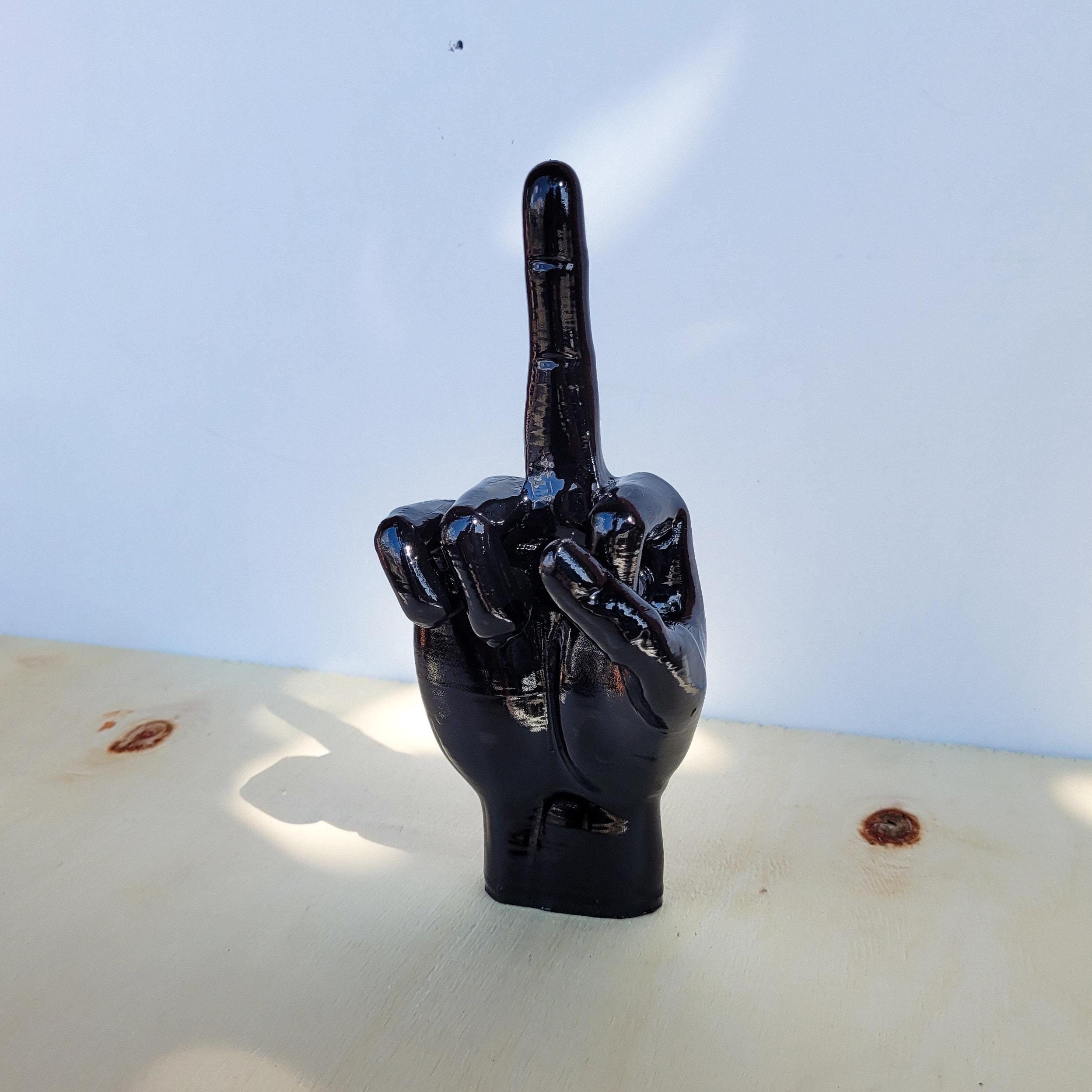 ビンテージ FUCK YOU ハンドサイン 置物 オブジェ アンティーク