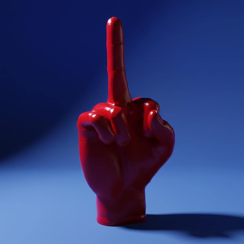 Middle Finger Hand | Fuck You off Sign | Hand Sculpture