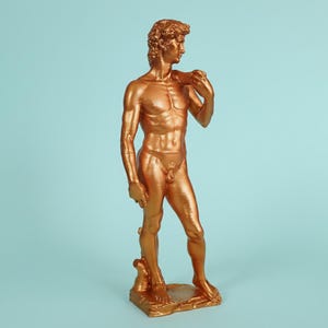 Handcrafted David Sculpture | Michelangelo's Statue of David Replica | Home Decor and Art Collectible