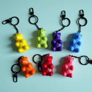 Gummybeer-sleutelhanger: 3D-geprinte PLA bioplastic snoepbedel