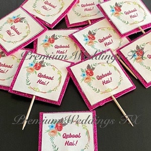 Nikkah Mubarak Cupcake Toppers, Cupcake Toppers, Shaadi Mubarak, Nikkah Mubarak, Nikkah, Shaadi, Shaadi Decor, Nikkah Cupcake Topper, Nikkah