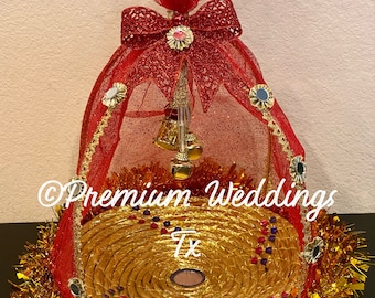 Large Tokri, Mehndi Tokri , Foil Thaal, Mehndi Thaal, Mehndi Plate, Mehndi, Shaadi Decor, Flower Basket, Favor,Basket, Mehndi Chaba ,Shaadi