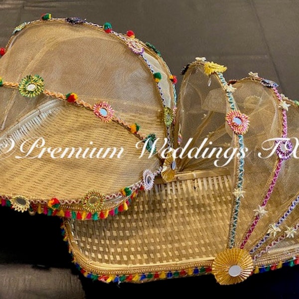 Fruit Tokri, Mithai Tokri, Mehndi Tokri, Mehndi Thaal, assiette Mehndi, Mehndi, décor Shaadi, panier de fleurs, faveur, panier, Mehndi Chaba, Shaadi