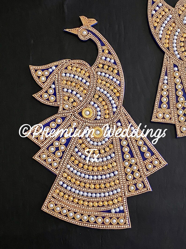 Handmade Peacock Rangoli: Beaded Indian Diwali Decor - Etsy