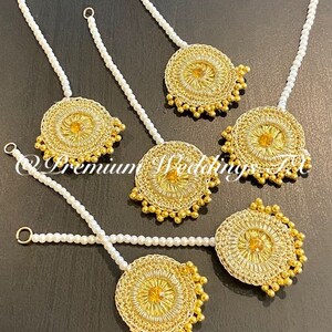 Gotta Jewelry Tikka ,Gotta Jewelry,Gotta Earrings, Shaadi, Dulhan, Favor, Indian Wedding, Pakistani Wedding, Punjabi Wedding, Arab Wedding