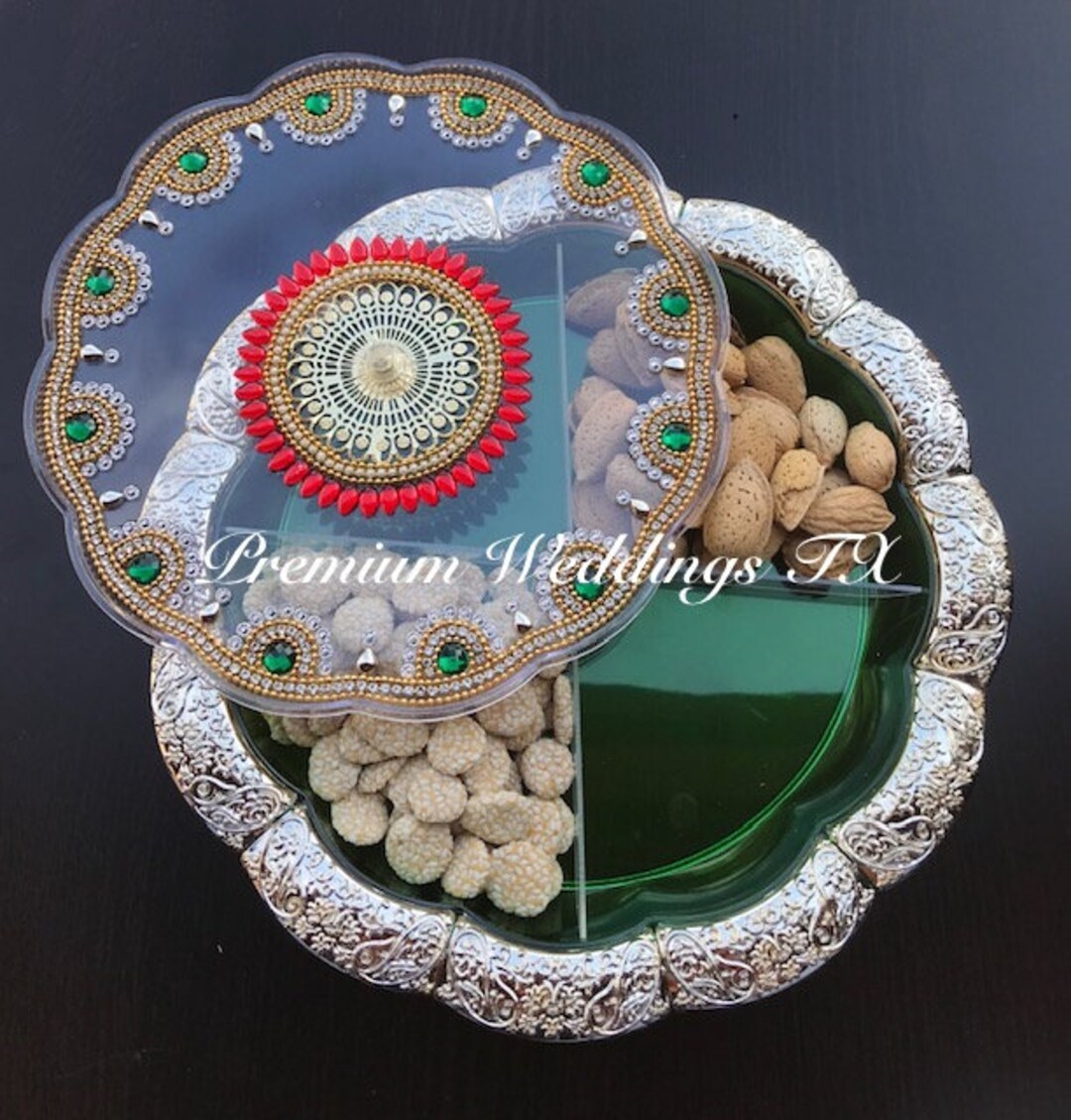 Green Dry Fruit Decorative Box, Decorative Box, Dry Fruit Box, Shaadi