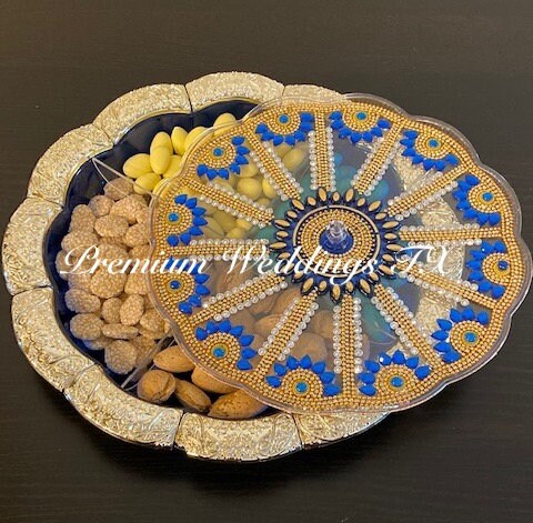 Diwali Dry Fruits Gift Box With Silver Platted Bowl – Spoons