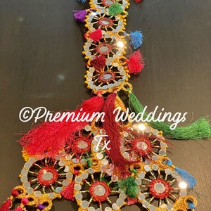 Paranda, MultiColor Mirror Paranda, Hair Accessories, Dulhan, Bridesmaids Gifts, Shaadi, Mehndi, Mayoon, Haldi, Punjabi, Indian, Pakistani
