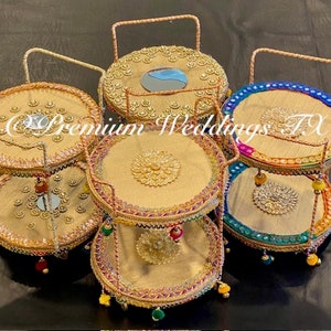 1Ct dekorativer Wagen, Shaadi-Dekor, Haldi-Dekor, Mittelstück-Dekor, Eid, Diwali, Mayoon-Dekor, dekorativer Wagen, Mehndi-Dekor, handgemachtes Dekor