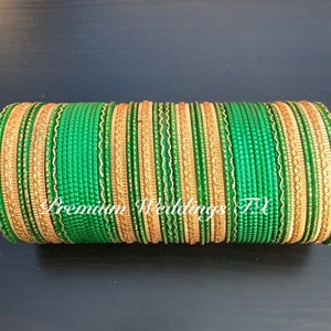 48Ct Green Bangles,Wedding Bangles,Indian Bangles,Plain Bangles, Chudiyan, Pakistani Bangles, Bangles, Mehndi, Dulhan, Mayoon, Haldi, Shaadi