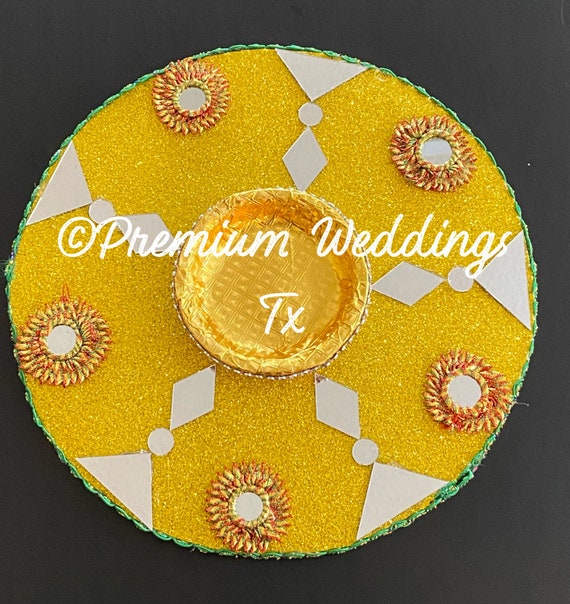Mehndi Plates/thaal Mehndi Decor Mehndi Shaadi Shaadi Etsy