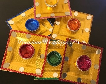 Piatto decorativo Mehndi: decorazione per matrimonio indiano/pakistano