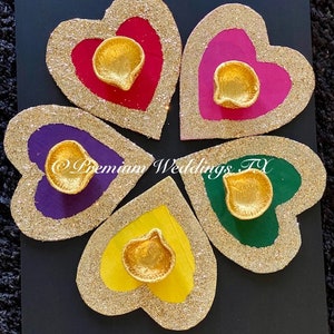 1Ct Glitter Heart Centerpiece Decorative Plate, Mehndi, Mayoon, Muslim, Weddings, Shaadi, Indian Wedding, Pakistani Wedding, Punjabi Wedding