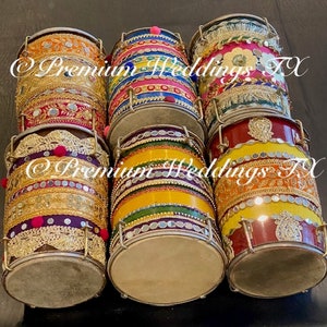 1ct Small Dhol,Sangeet Dhol,Dholki Dhol,Lohri,Musical Instrument,Shaadi Decor,Mehndi Decor,Mayoon Decor,Eid Decor,Diwali Decor, Decorations