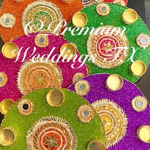 1Ct Mehndi Plates/Thaal,Mehndi Decor, Mehndi, Shaadi, Shaadi Decor, Haldi, Haldi Decor, Diwali, Lohri, Eid,Pakistani Wedding,Indian Wedding