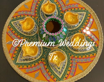 Mehndi Thaali Set: Indian/Pakistani Wedding Decor