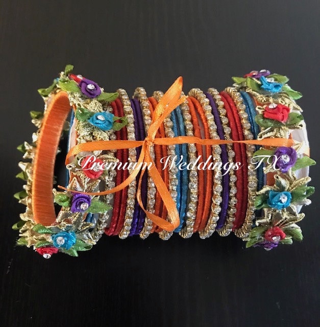 Buy 1 Set Resham Indian Bangles Chudiyan Indian Bangles Bangles
