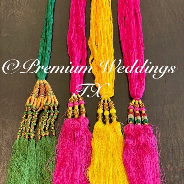 Paranda, Tassel Colorful Paranda, Hair Accessories, Dulhan, Bridesmaids Gifts, Shaadi, Mehndi, Mayoon, Haldi, Punjabi, Indian, Pakistani