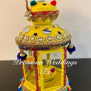 Yellow Decorative Lanterns,Lanterns,Shaadi Decor, Mehndi, Wedding Decor, Haldi, Indian Wedding, Pakistani Wedding, Centerpieces, Home Decor