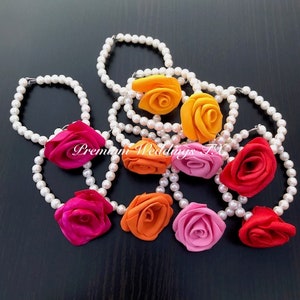 Hand Gajra, Flower Gajra Pair, Jewelry, Wedding, Pithi Bangles, Mehndi Bangles, Mayoon, Haldi, Bangles, Indian Wedding, Pakistani wedding