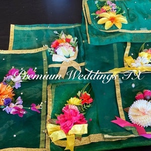 1ct Saree Bag, Sari bags, saree cover, dress keeping organza cloth bag, sari storage bag, cloth organizer case,Wedding Thaals,Bari Tray