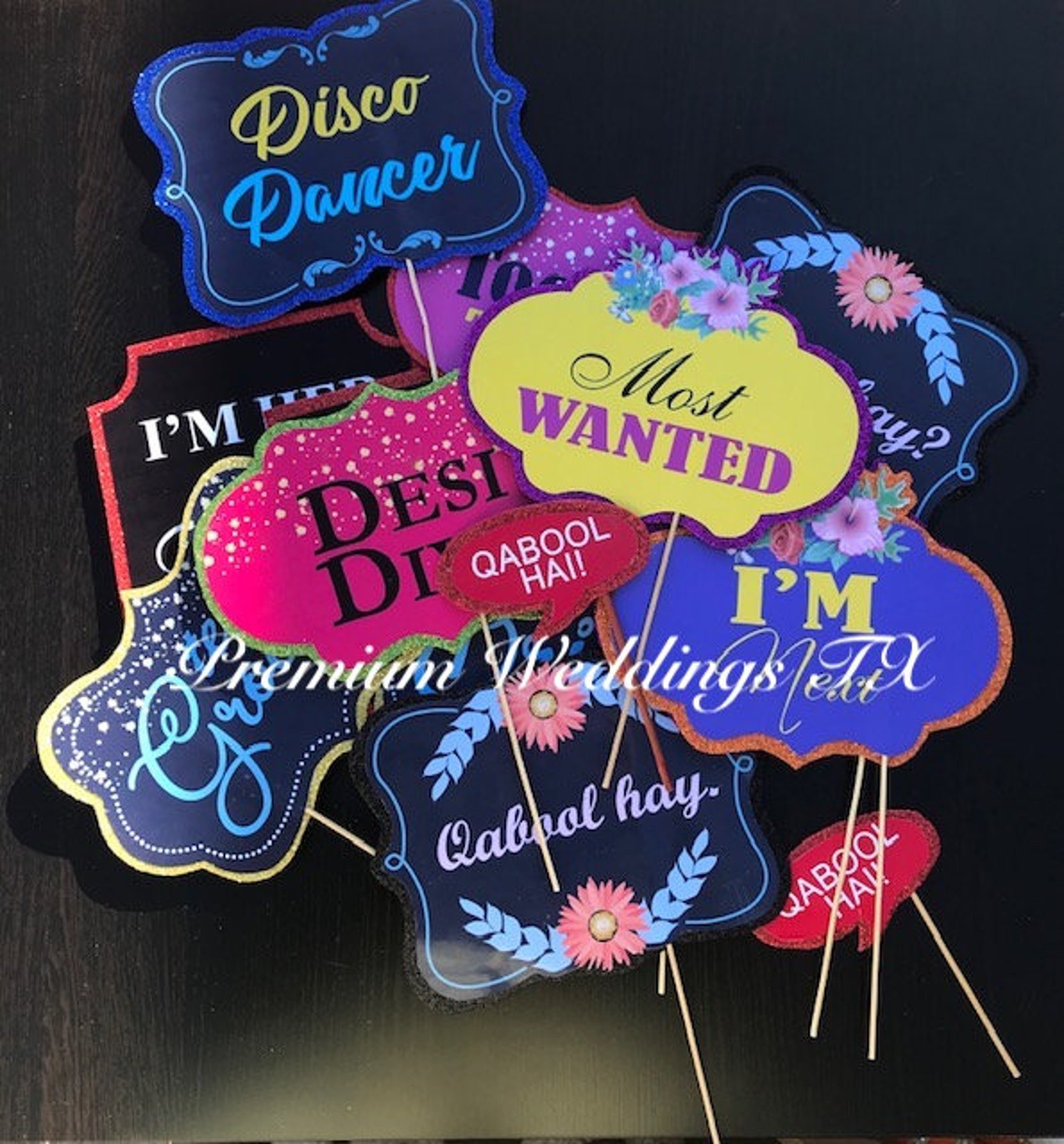 Shaadi Photo Booth Props Photo Booth Props Wedding Photo Etsy UK