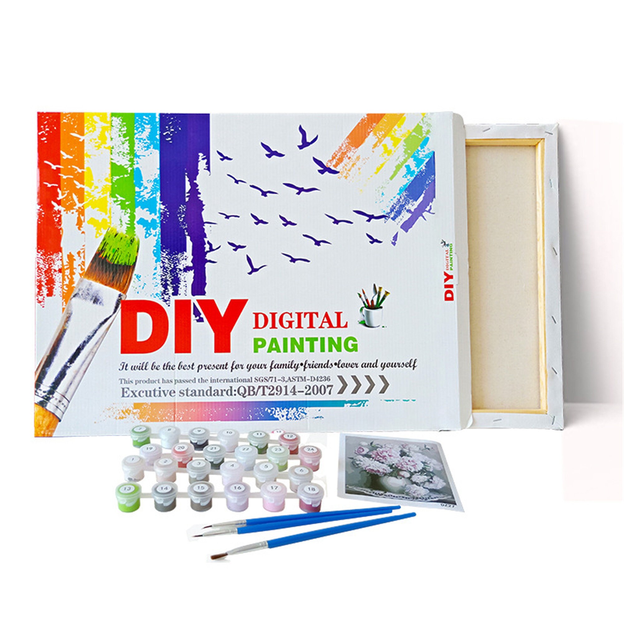 Custom Watercolor paint by number kit Watercolor House Etsy