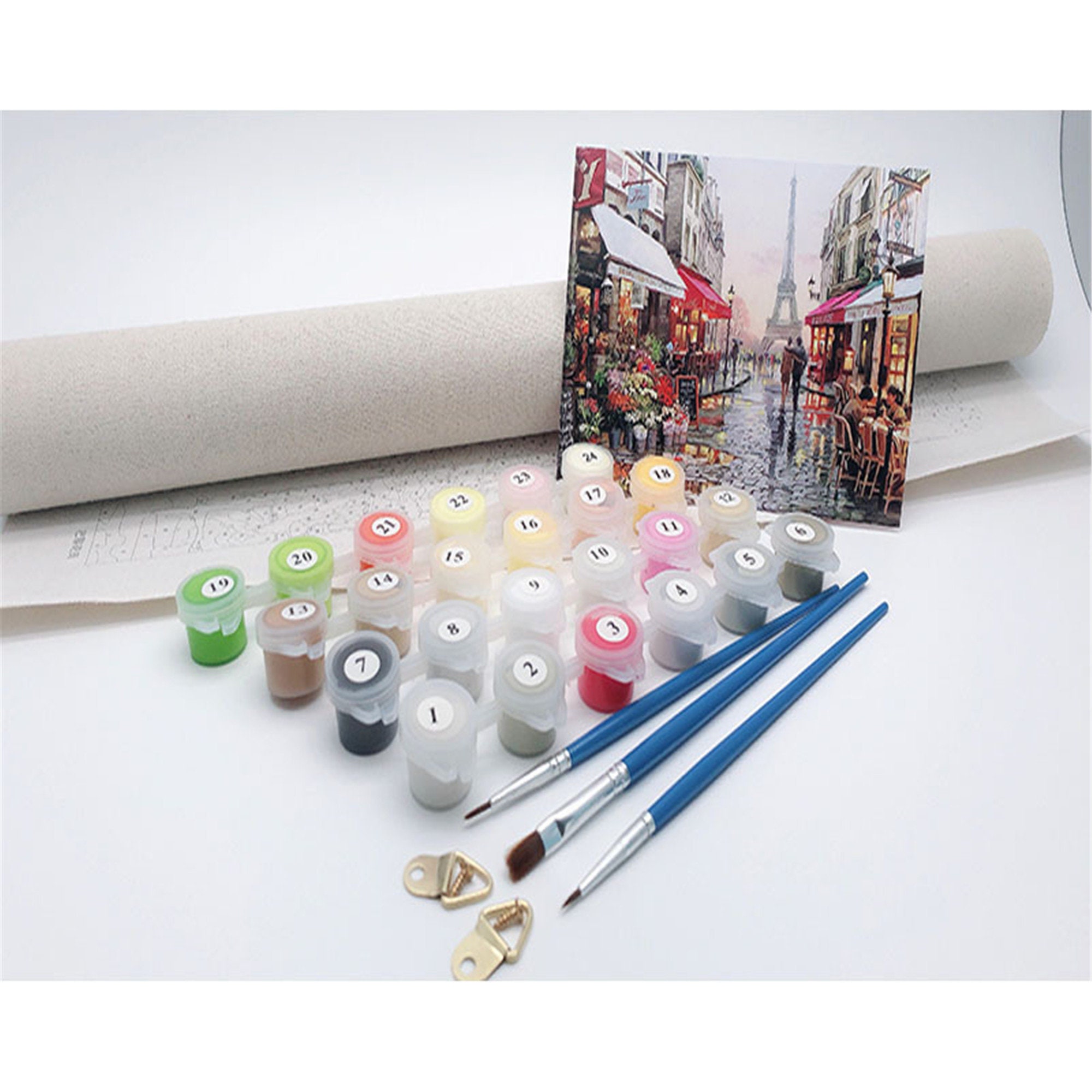 Custom Watercolor paint by number kit Watercolor House Etsy