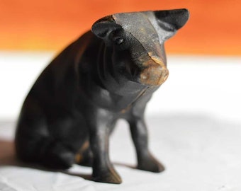 Cast Iron Piggy Bank Etsy - vintage cast iron piggy bank