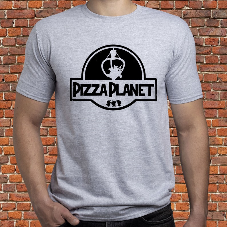 blue pizza planet shirt