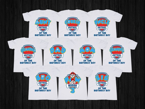 uv shirt paw patrol