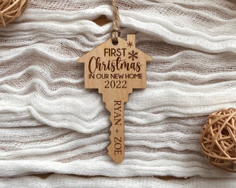 First Christmas in our New Home, New Home Ornament, Key Ornament, Couples Ornament, First Christmas Ornament, Christmas Ornament, House 2023