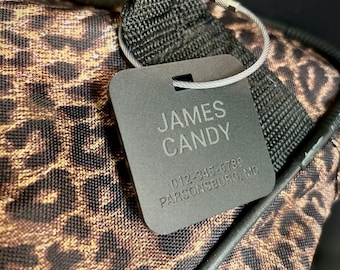 Luggage ID Tags, Discreet Identification Tag, Personalized Bag Tag, Bag Charm, Wedding, Bridesmaid, Engraved Travel Bag, Corporate Gift, Him