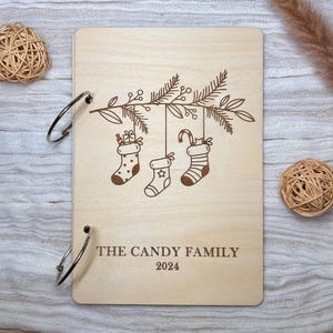 Christmas Card Holder, Card Book, Card Keepsake, Card Storage, Custom Christmas Memory Book, Holiday Card Keeper, Christmas Cards, Xmas Gift