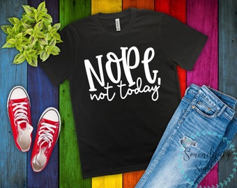 NO non oggi FUNNY Lazy antisociale Slogan Unisex Maglione Felpa Maglione