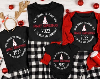 Christmas - 2022 Matching Holiday T-shirts - Family Last Name - Christmas Funny Shirt - Holiday Picture Outfit