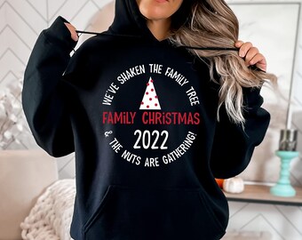 Christmas - Matching Holiday Long Sleeve Tee - Sweatshirt - Hoodie - Family Last Name - Christmas Funny Shirt - Holiday Picture Outfit