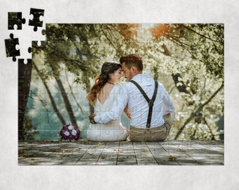 Personalized Photo Puzzle - Engagement Gift - Anniversary Gift - Wedding Gift - Custom Puzzle - Jigsaw Puzzle - Wedding Picture Puzzle